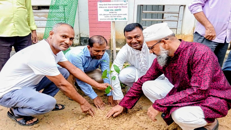 হোয়ানক বহুমুখী উচ্চ  বিদ্যালয়ের বর্ণাঢ্য বৃক্ষরোপণ কর্মসূচি অনুষ্ঠিত